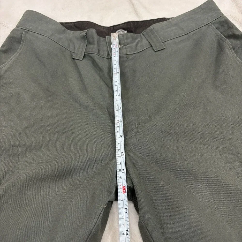 Dickies ’Double Knee Work Pants 67 Collection FLEX Mens 34x24 Olive Green